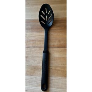 Calphalon Slotted Serving Spoon 8 Slots Nylon Silicone Black 14" Made In USA